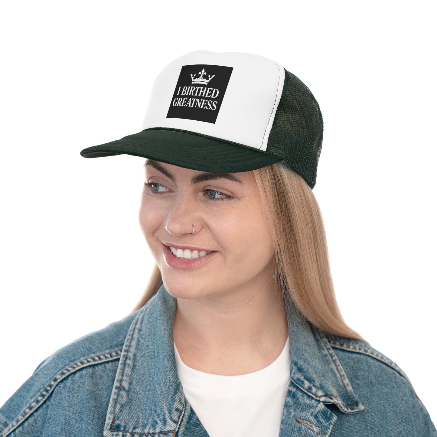 Inspirational Trucker Cap - 'I Birthed Greatness'
