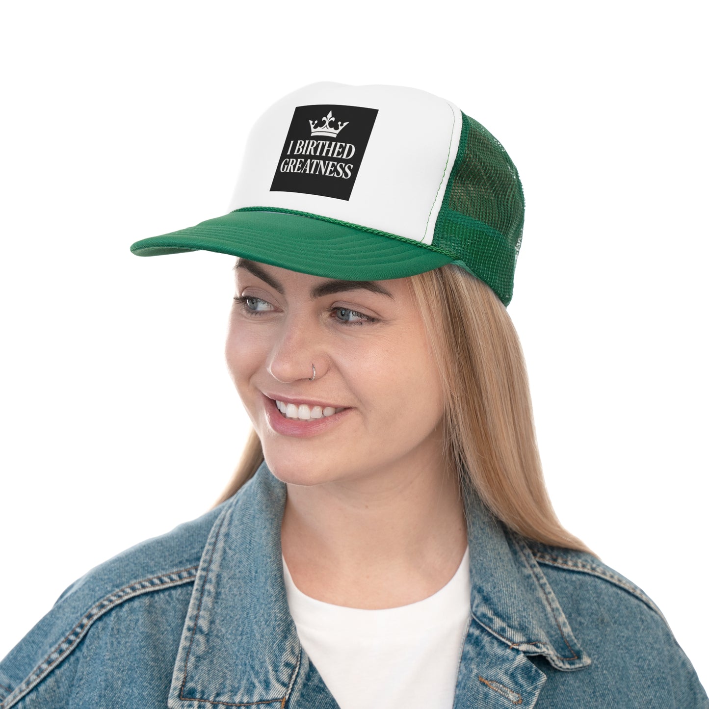 Inspirational Trucker Cap - 'I Birthed Greatness'