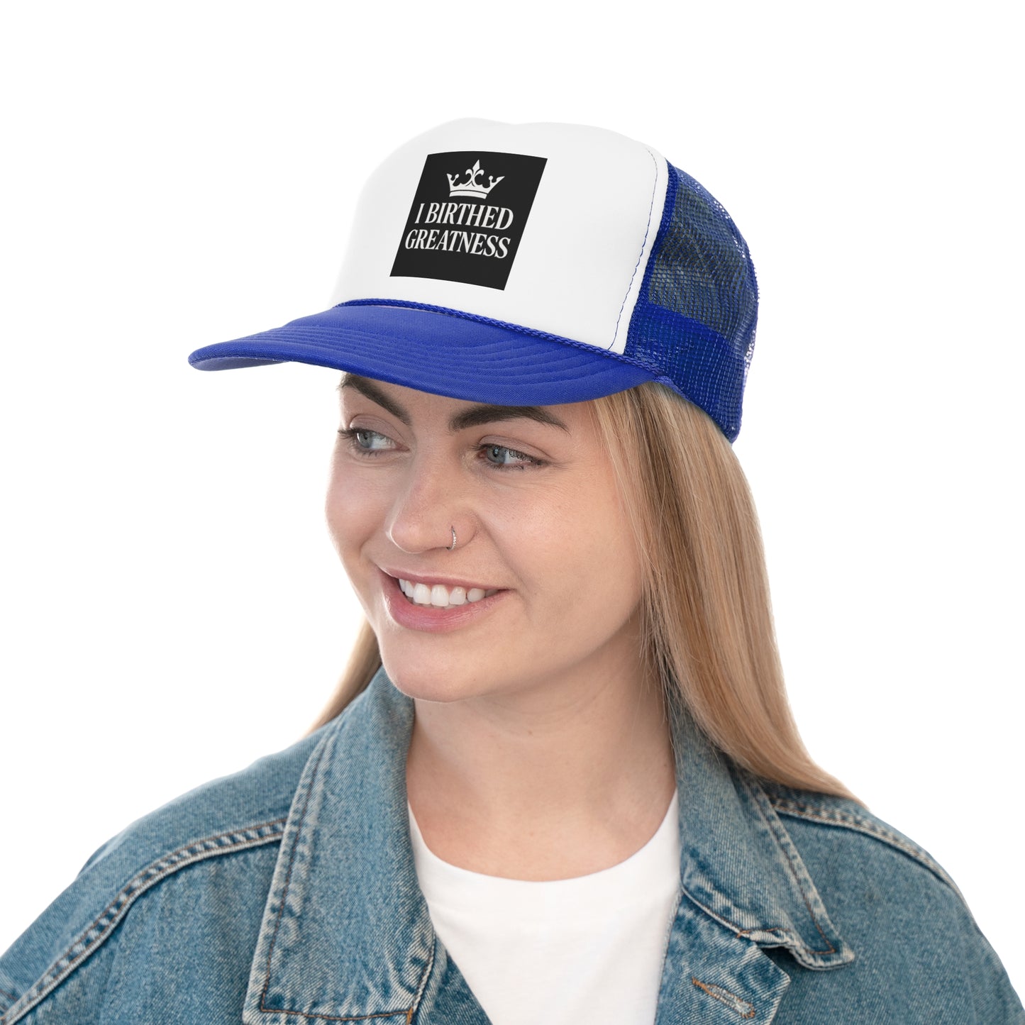 Inspirational Trucker Cap - 'I Birthed Greatness'