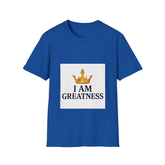 Unisex Softstyle T-Shirt - 'I AM GREATNESS' Graphic Tee