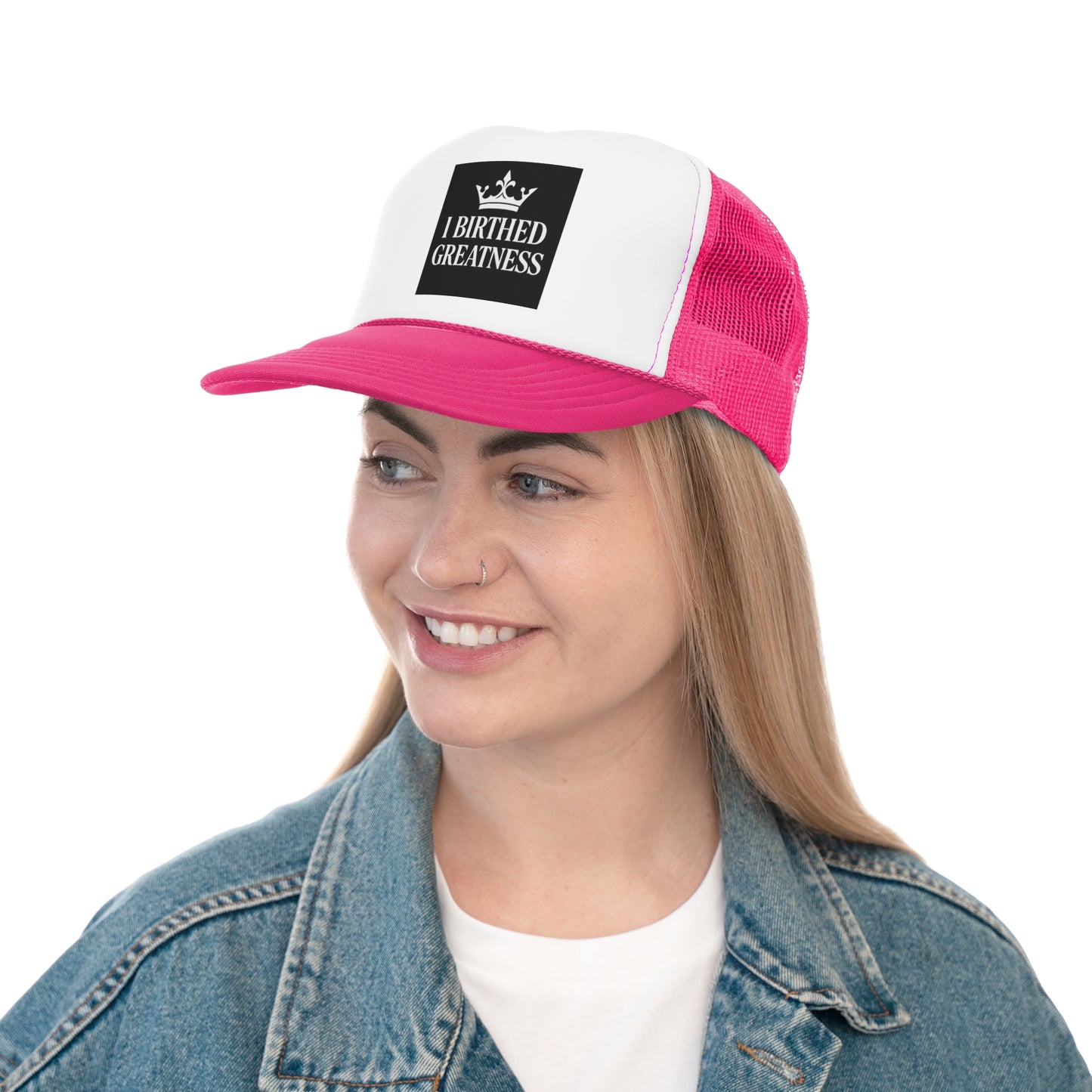 Inspirational Trucker Cap - 'I Birthed Greatness'