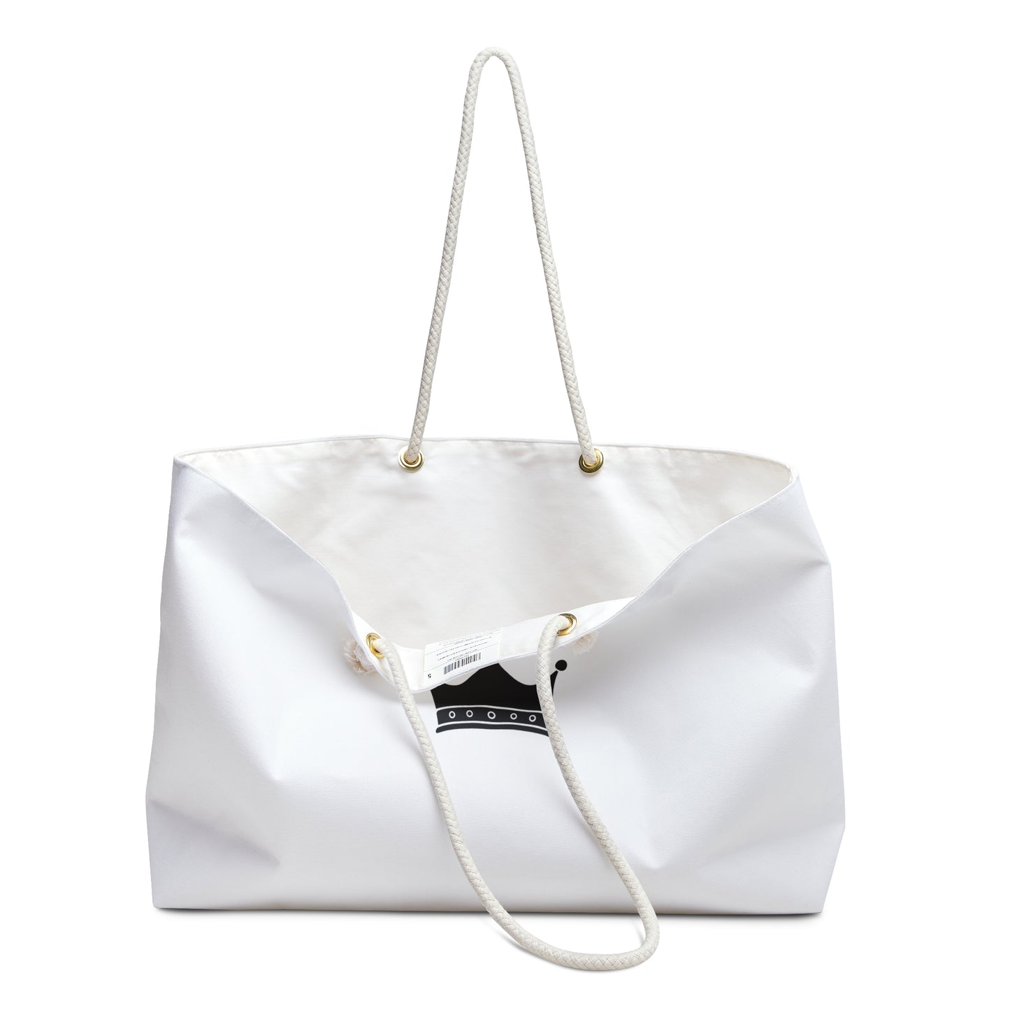“I Birthed Greatness” Weekender Bag — Maternity/New Mom Travel Tote with Crown Design
