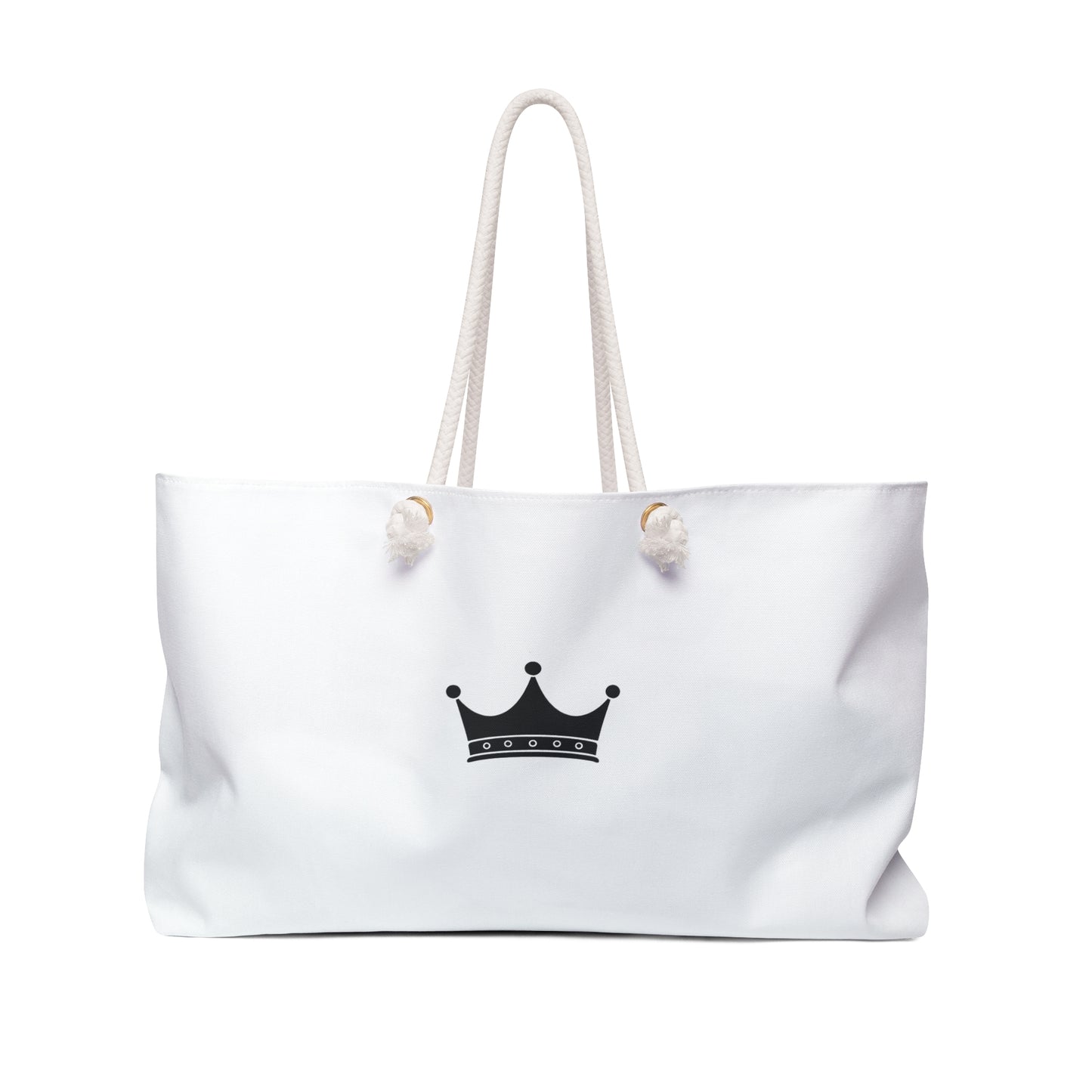 “I Birthed Greatness” Weekender Bag — Maternity/New Mom Travel Tote with Crown Design